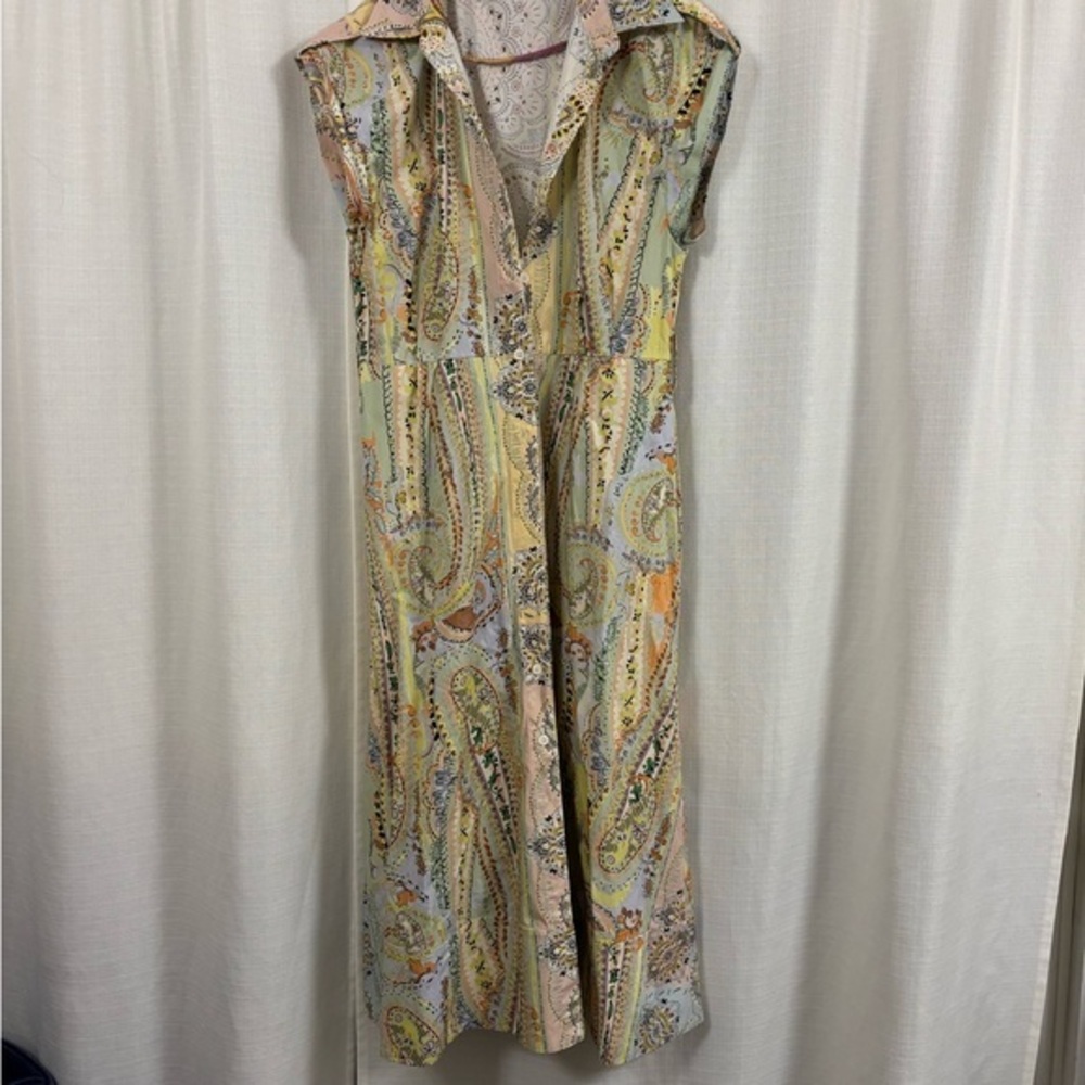 Zara Multicolor Paisley Midi Dress